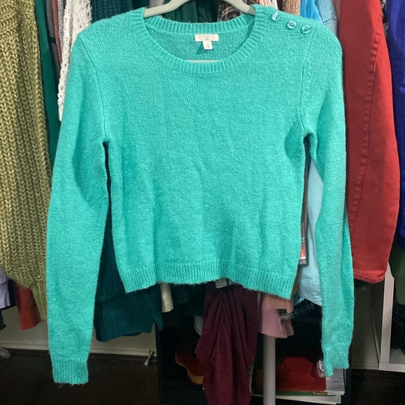 bp Tops - BP Aqua Cropped Sweater